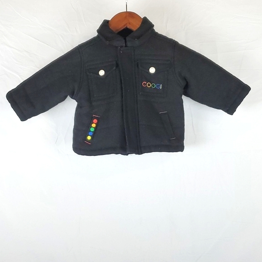 Coogi Black‎ Wool Coat